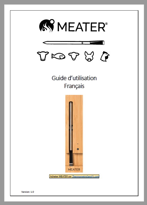 MEATER Guide d’utilisation Français ThermometreSansFil.fr